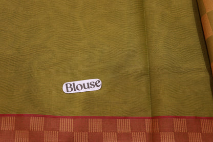 Cotton  saree  Green Colour - Vaishali Silks