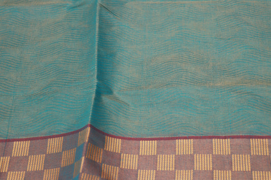 Cotton  saree Blue Colour - Vaishali Silks