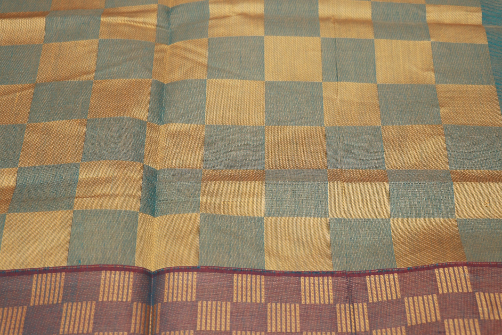 Cotton  saree Blue Colour - Vaishali Silks