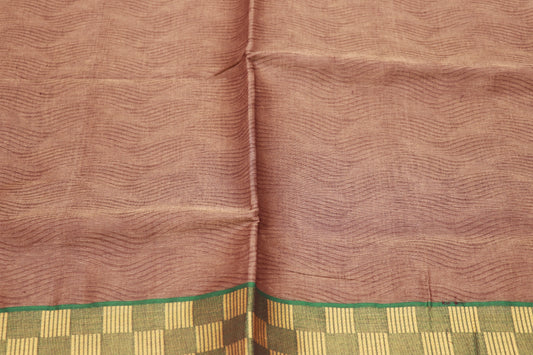 Cotton  saree  Brown  Colour - Vaishali Silks