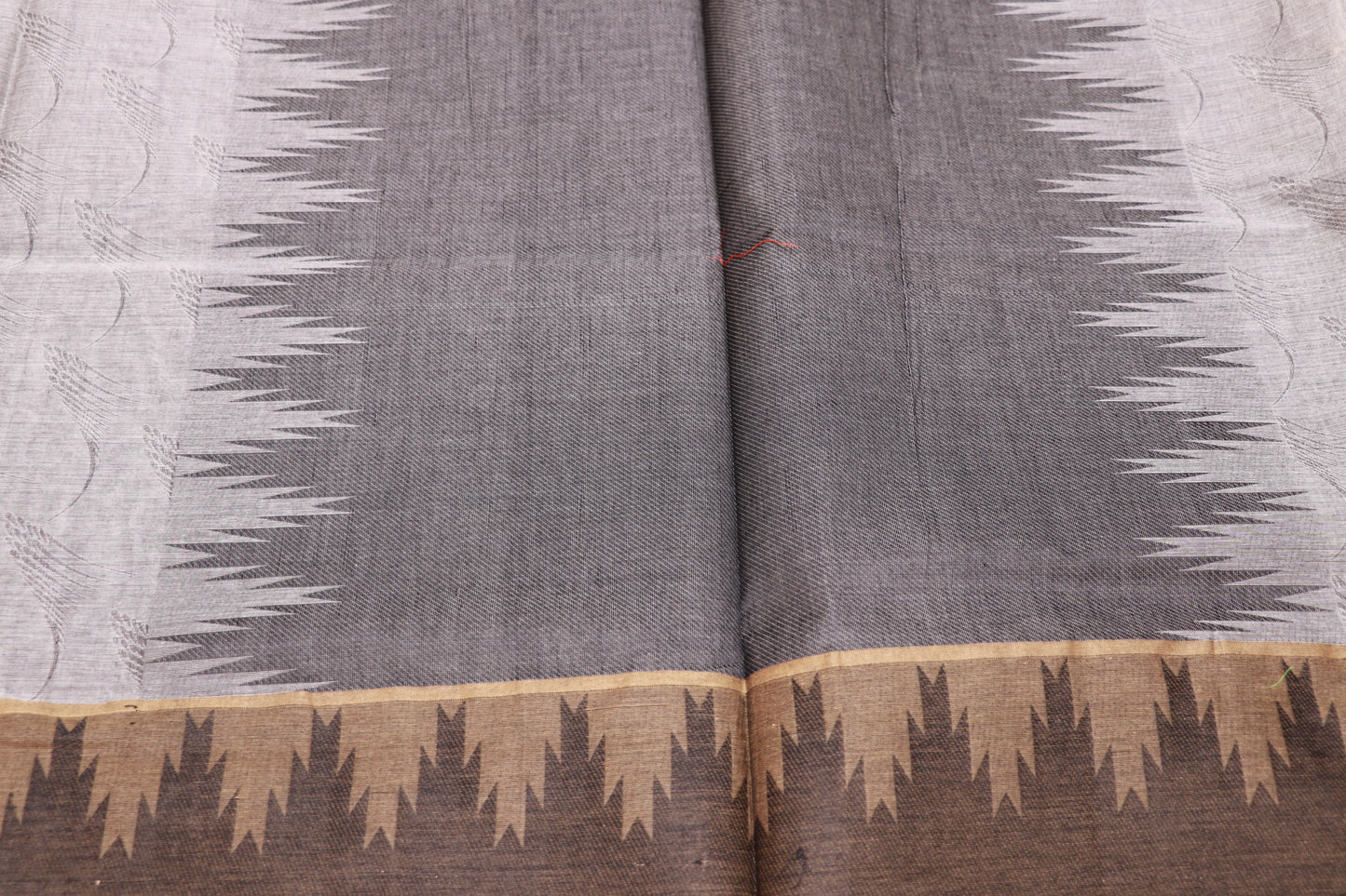 Cotton  saree Gray Colour - Vaishali Silks