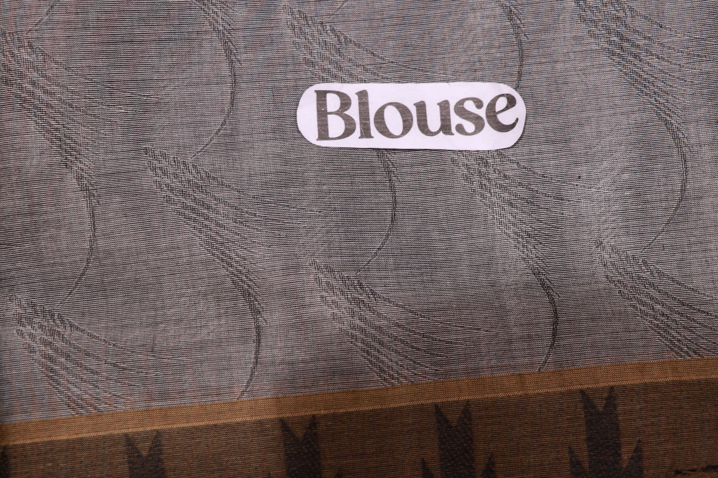Cotton  saree Gray Colour - Vaishali Silks