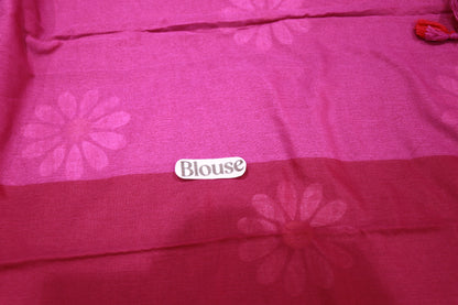 Linen Saree Voilet Color - Vaishali Silks