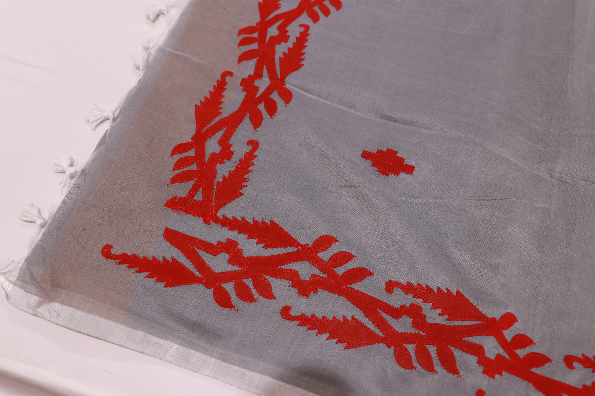 Linen Saree Gray Colour - Vaishali Silks