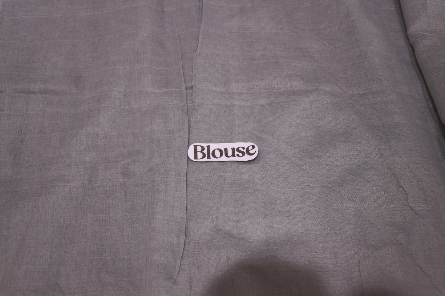 Linen Saree Gray Colour - Vaishali Silks