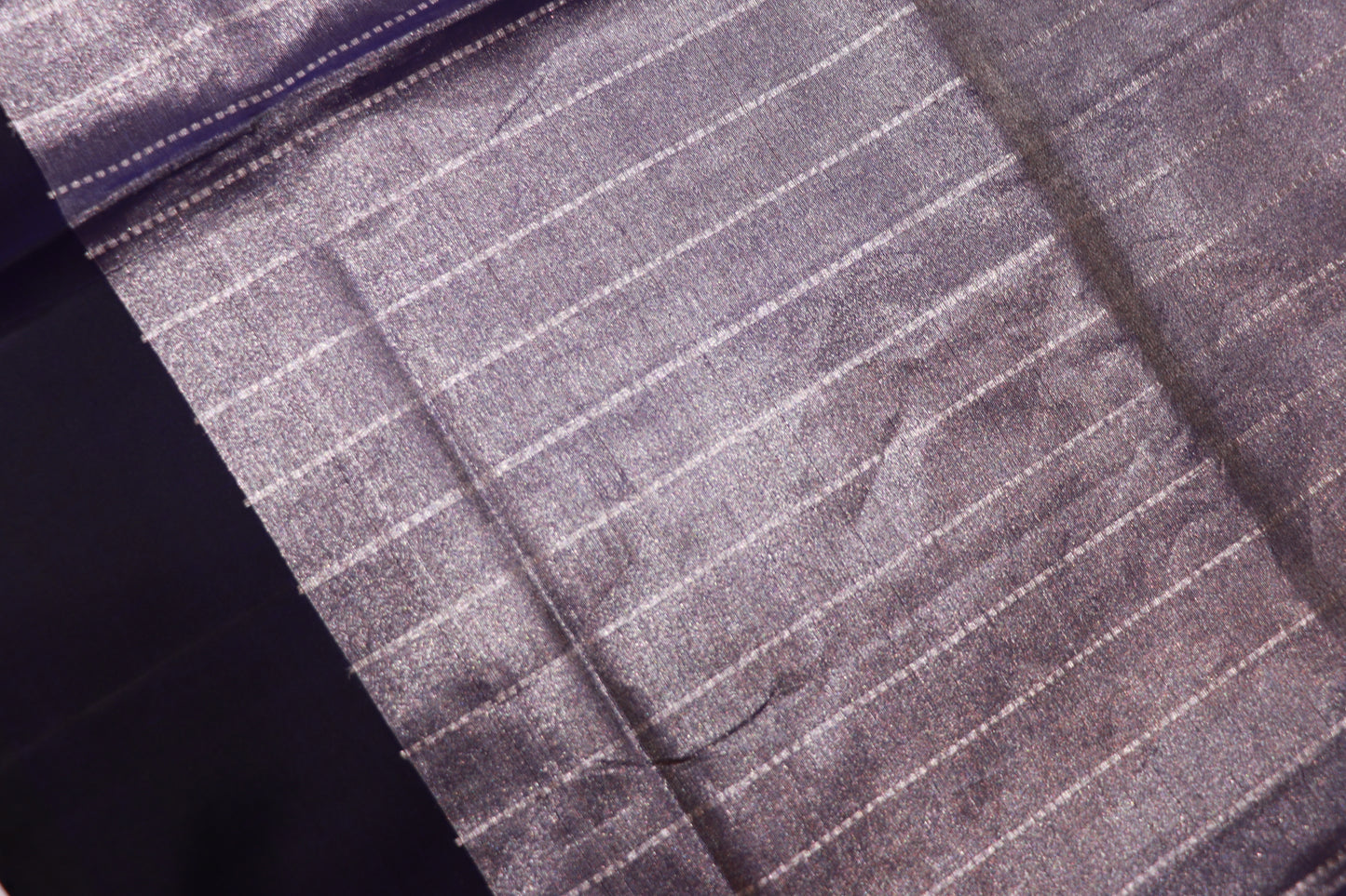 Pure Silk  Tissue  Saree  Dark Blue Colour - Vaishali Silks