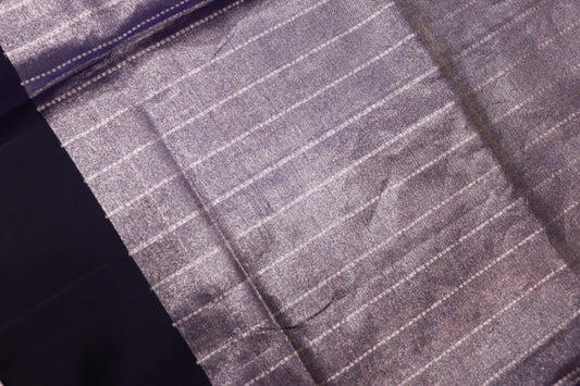 Pure Silk  Tissue  Saree  Dark Blue Colour - Vaishali Silks