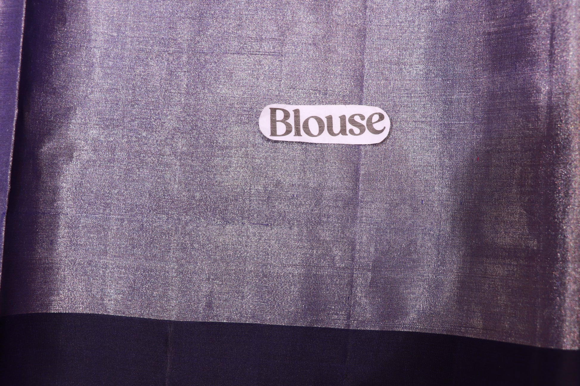 Pure Silk  Tissue  Saree  Dark Blue Colour - Vaishali Silks