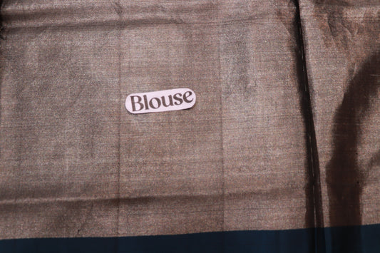 Pure  Silk Tissue Saree Gray Colour - Vaishali Silks