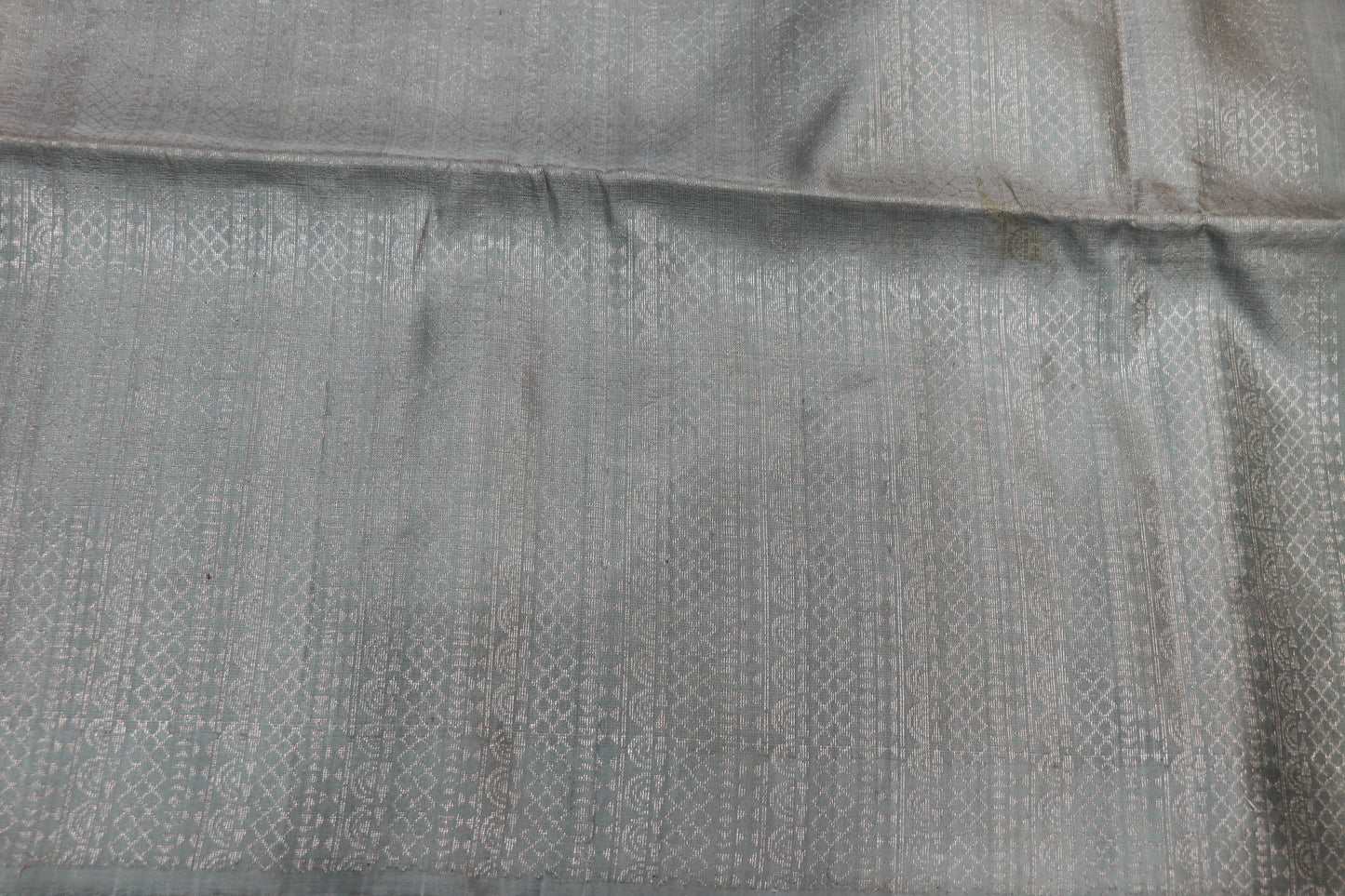 Pure  Silk  Saree Peac h With  Grey Colour - Vaishali Silks
