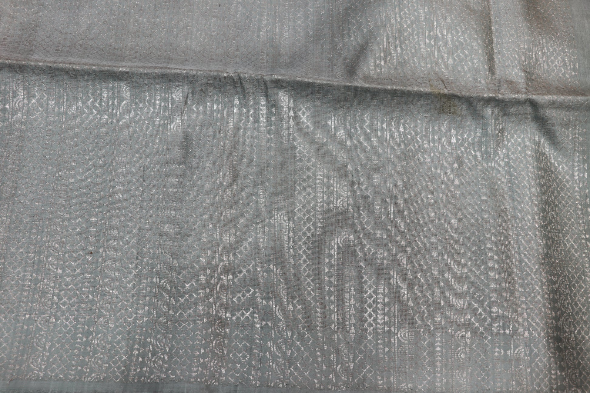 Pure  Silk  Saree Peac h With  Grey Colour - Vaishali Silks