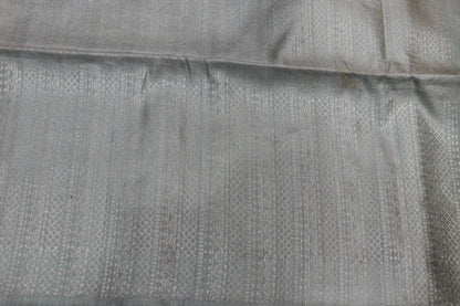 Pure  Silk  Saree Peac h With  Grey Colour - Vaishali Silks