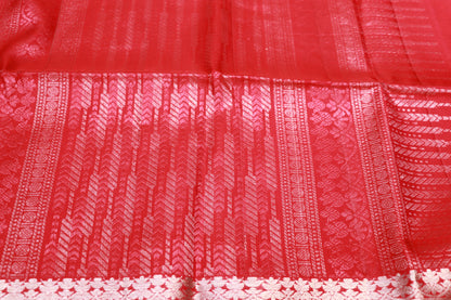 Pure  Silk  Saree Pink Colour - Vaishali Silks