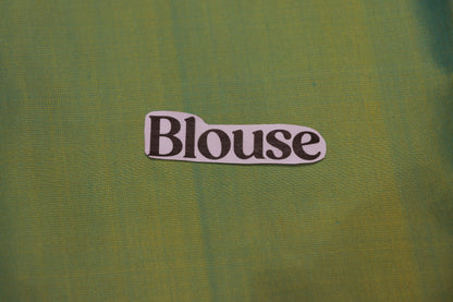 Pure  Silk  Saree  Blue  With Green Colour - Vaishali Silks