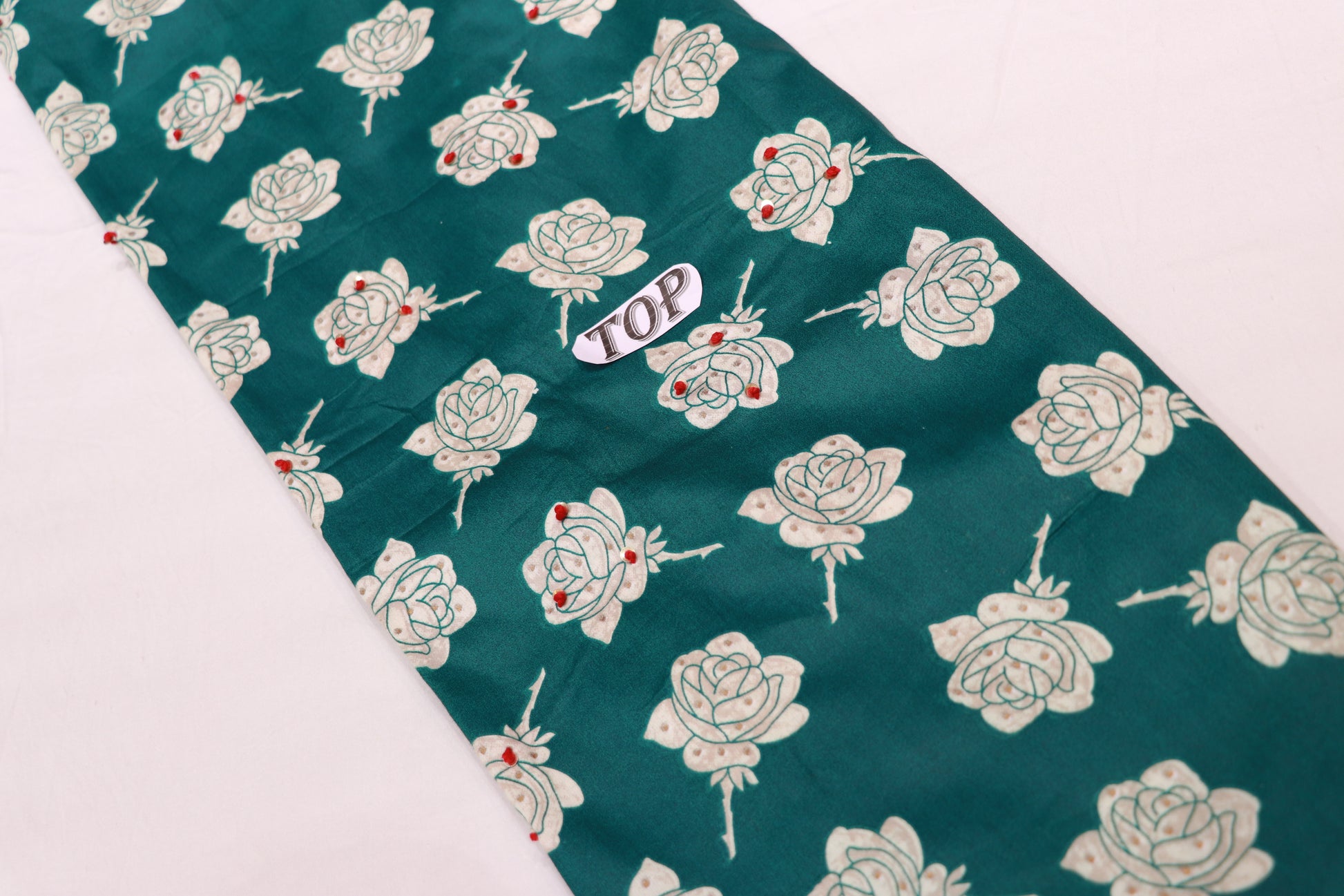 Pure  Cotton  Salwar  Material  Green  Colour - Vaishali Silks