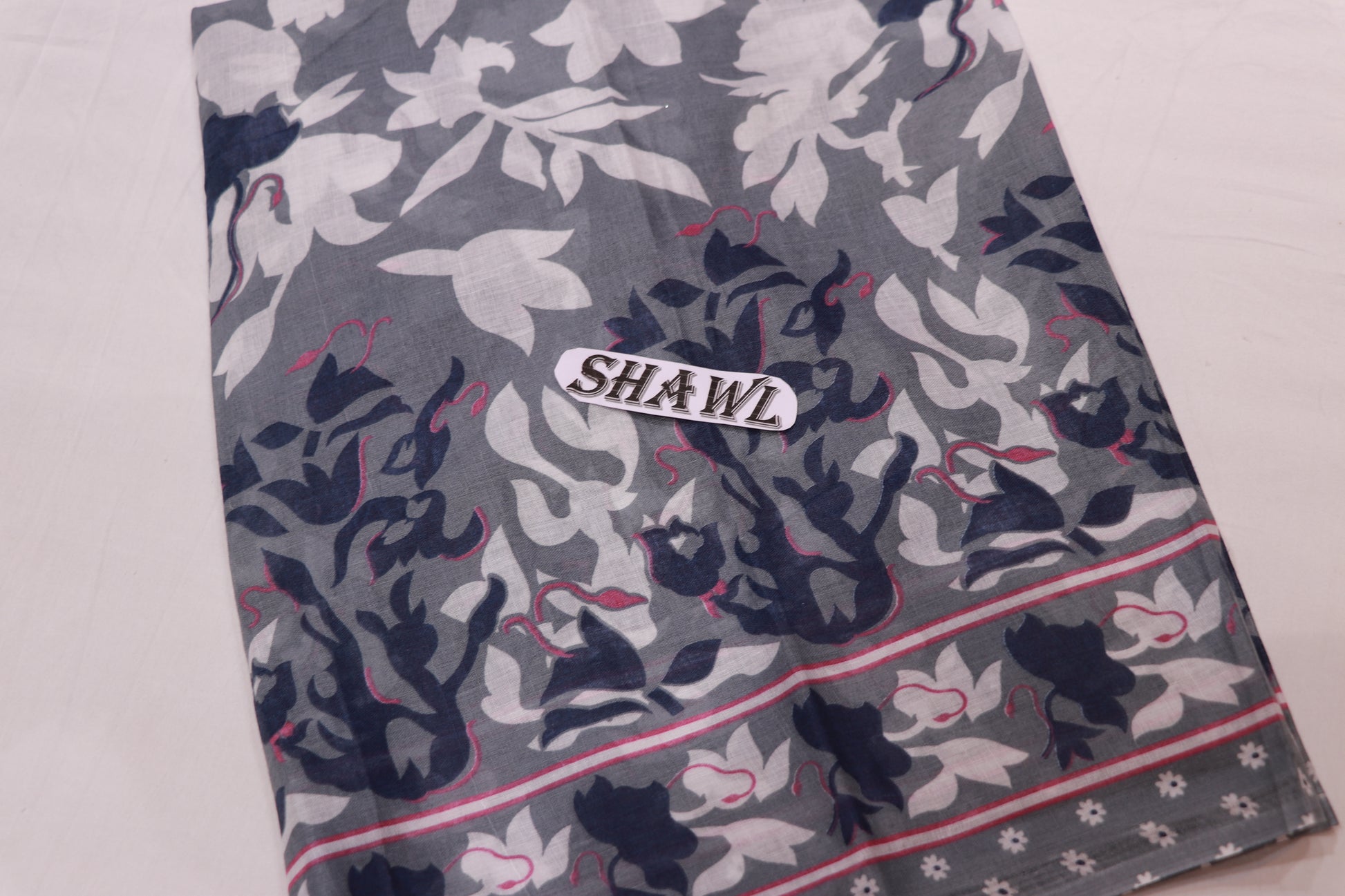 Pure  Cotton  Salwar  Material Grey Colour - Vaishali Silks