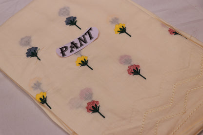 Pure  Cotton  Salwar  Material Peach Colour - Vaishali Silks