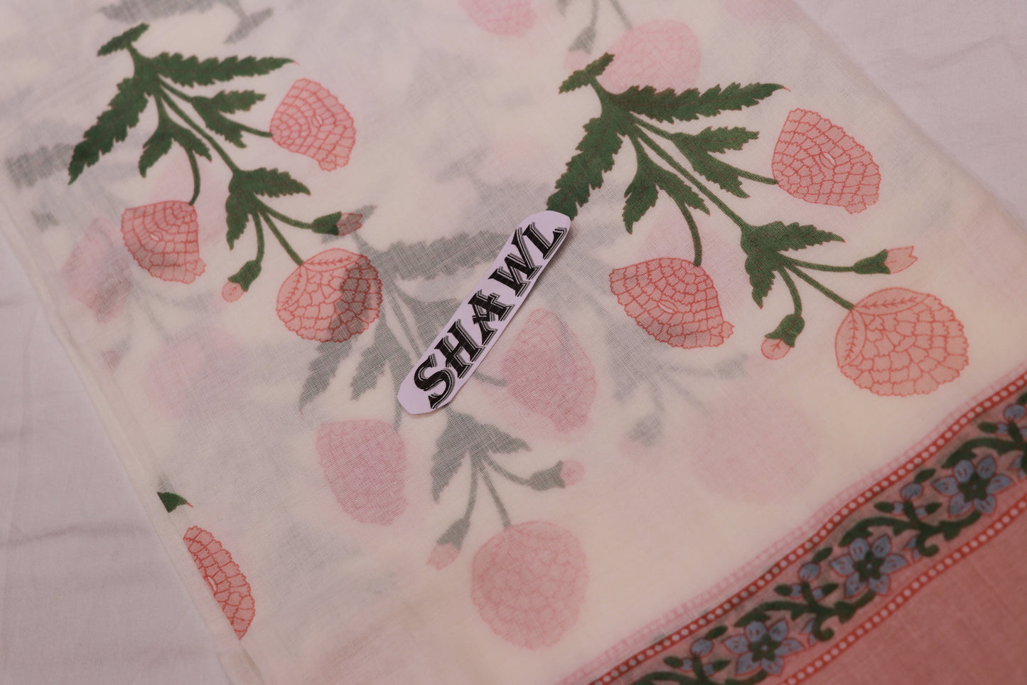 Pure  Cotton  Salwar  Material Peach Colour - Vaishali Silks