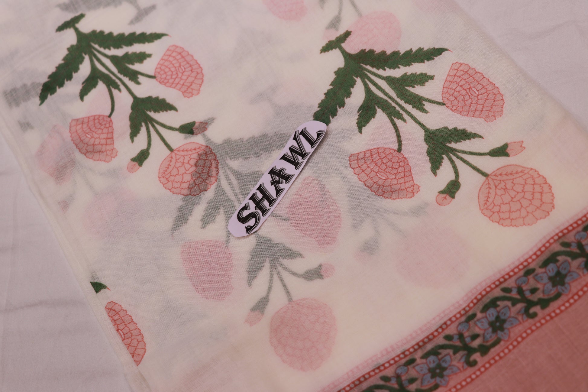 Pure  Cotton  Salwar  Material Peach Colour - Vaishali Silks