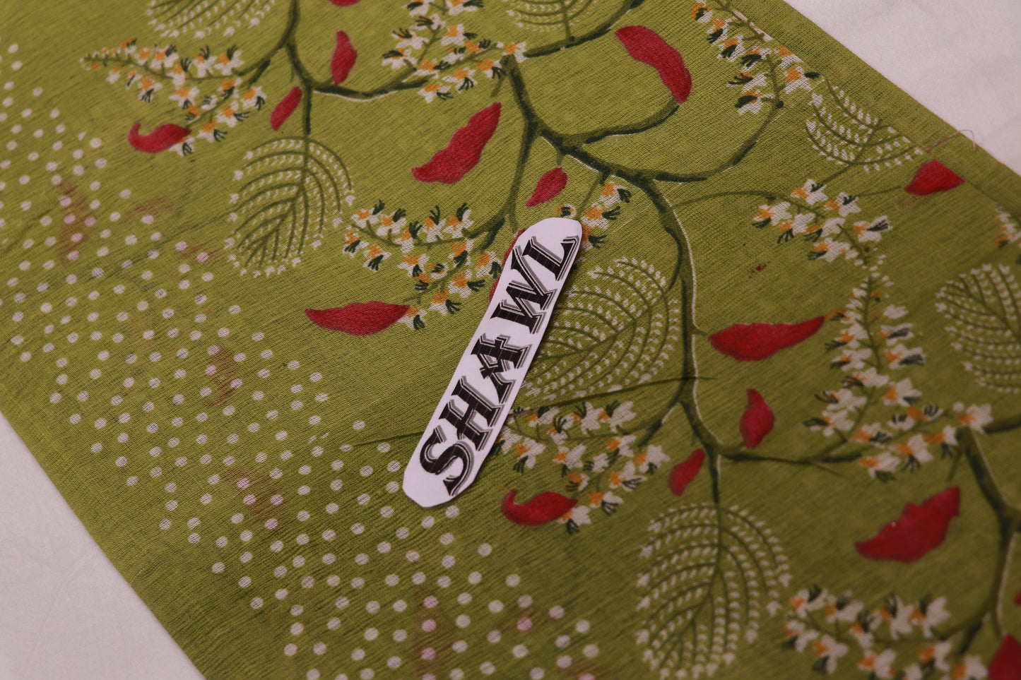 Pure  Cotton  Salwar  Material Green Colour - Vaishali Silks