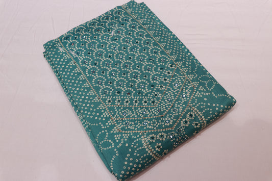 Pure  Cotton  Salwar  Material Blue Colour - Vaishali Silks