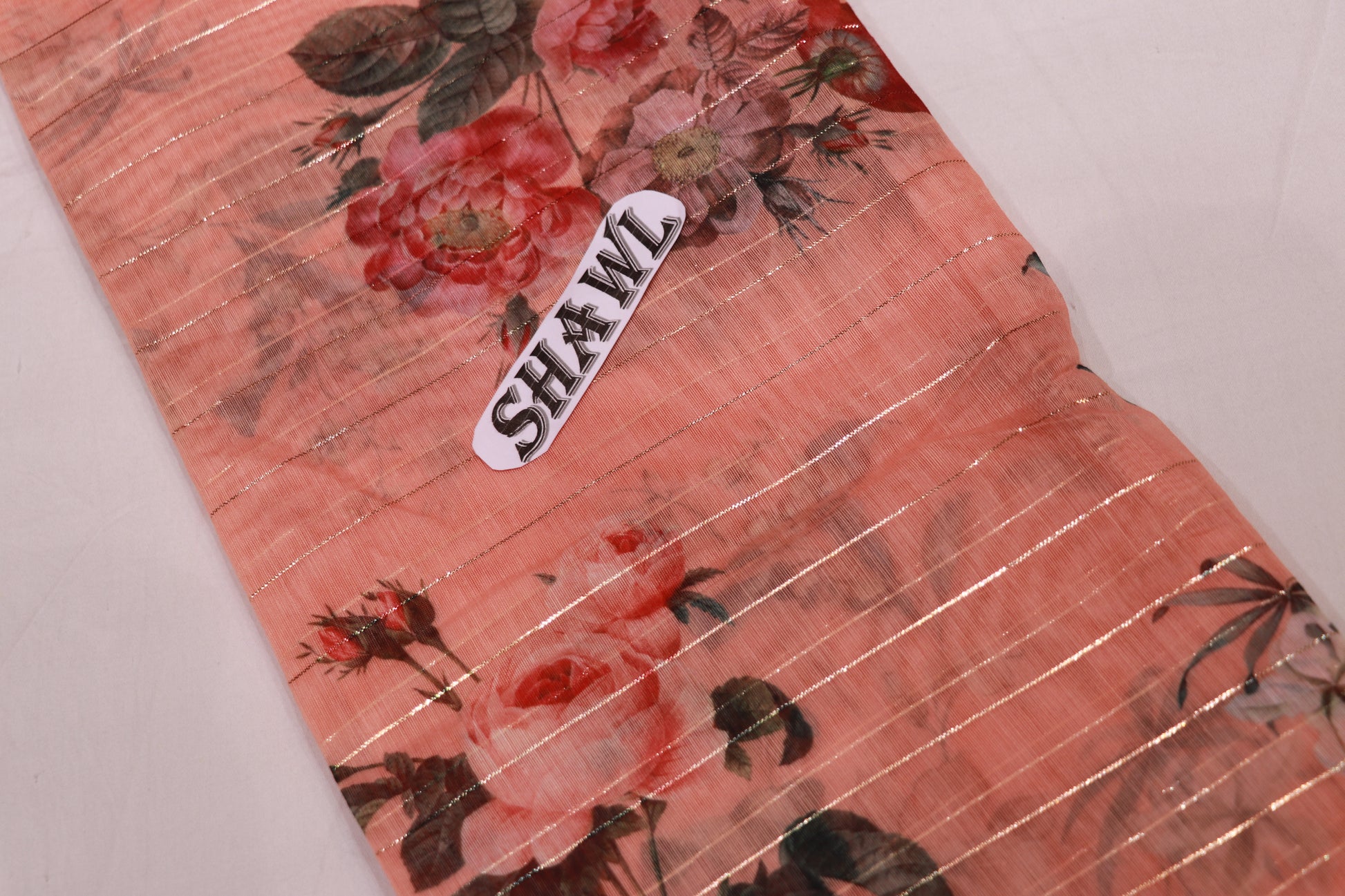 Salwar  Material  Organza Orange  Colour - Vaishali Silks