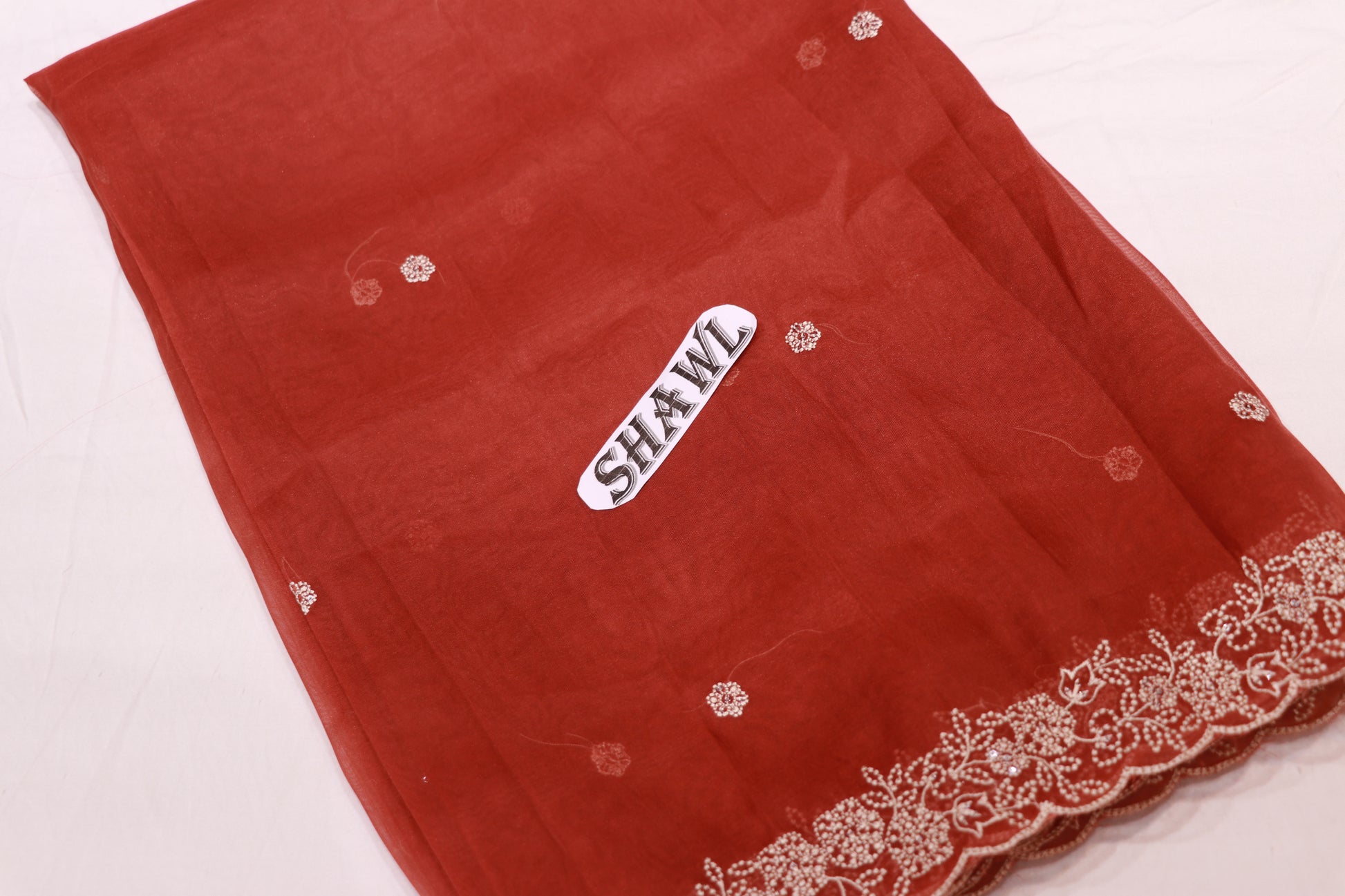 Salwar  Material Organza Brown Colour - Vaishali Silks