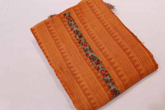 Salwar  Material  Orange Colour - Vaishali Silks