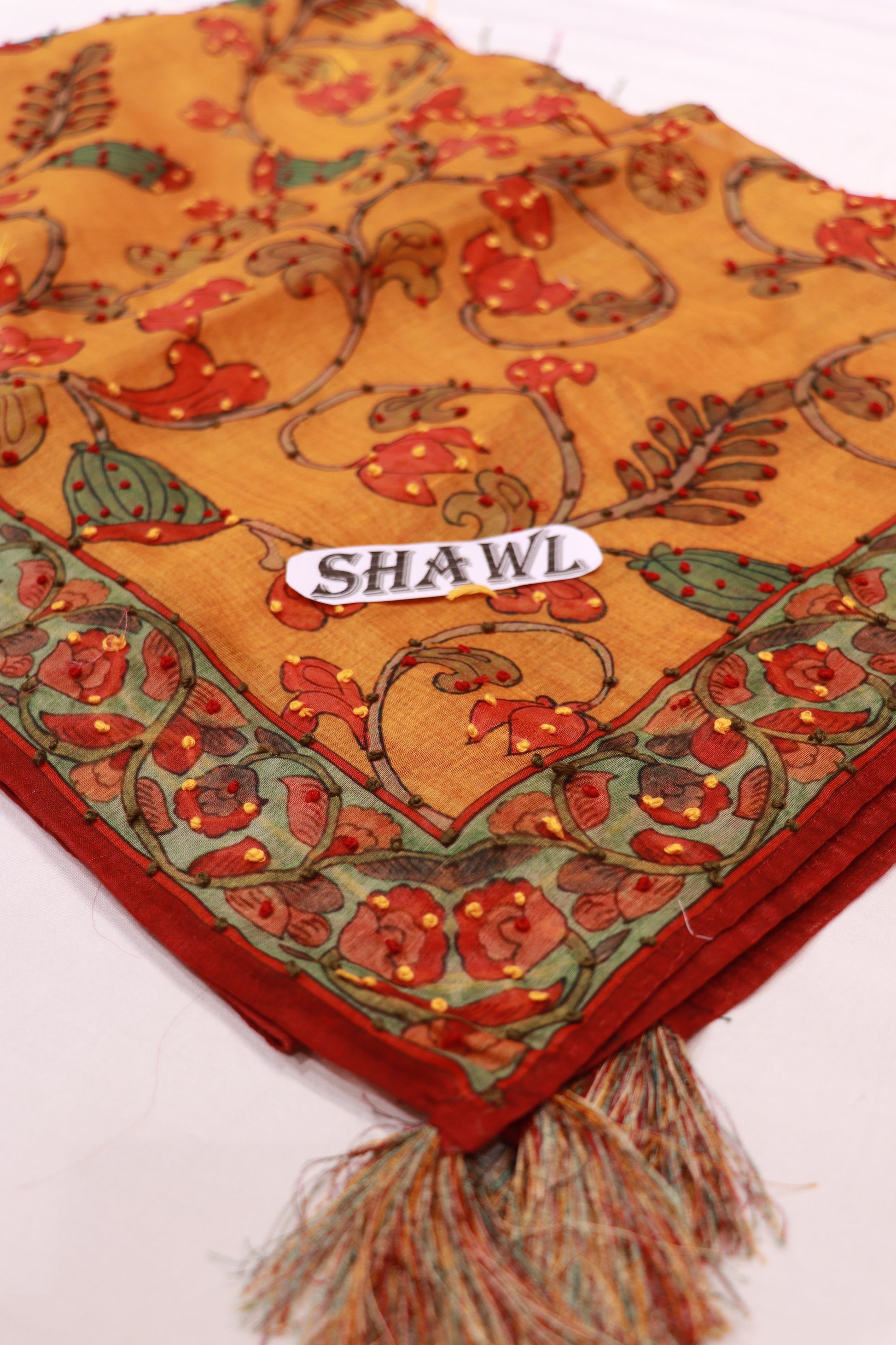 Salwar  Material  Orange Colour - Vaishali Silks