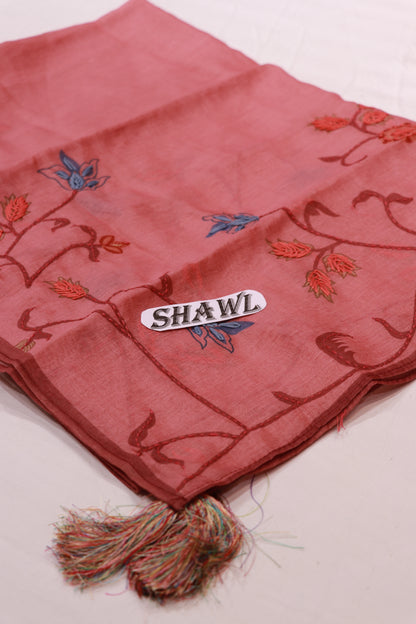 Salwar  Material Peach  Colour - Vaishali Silks