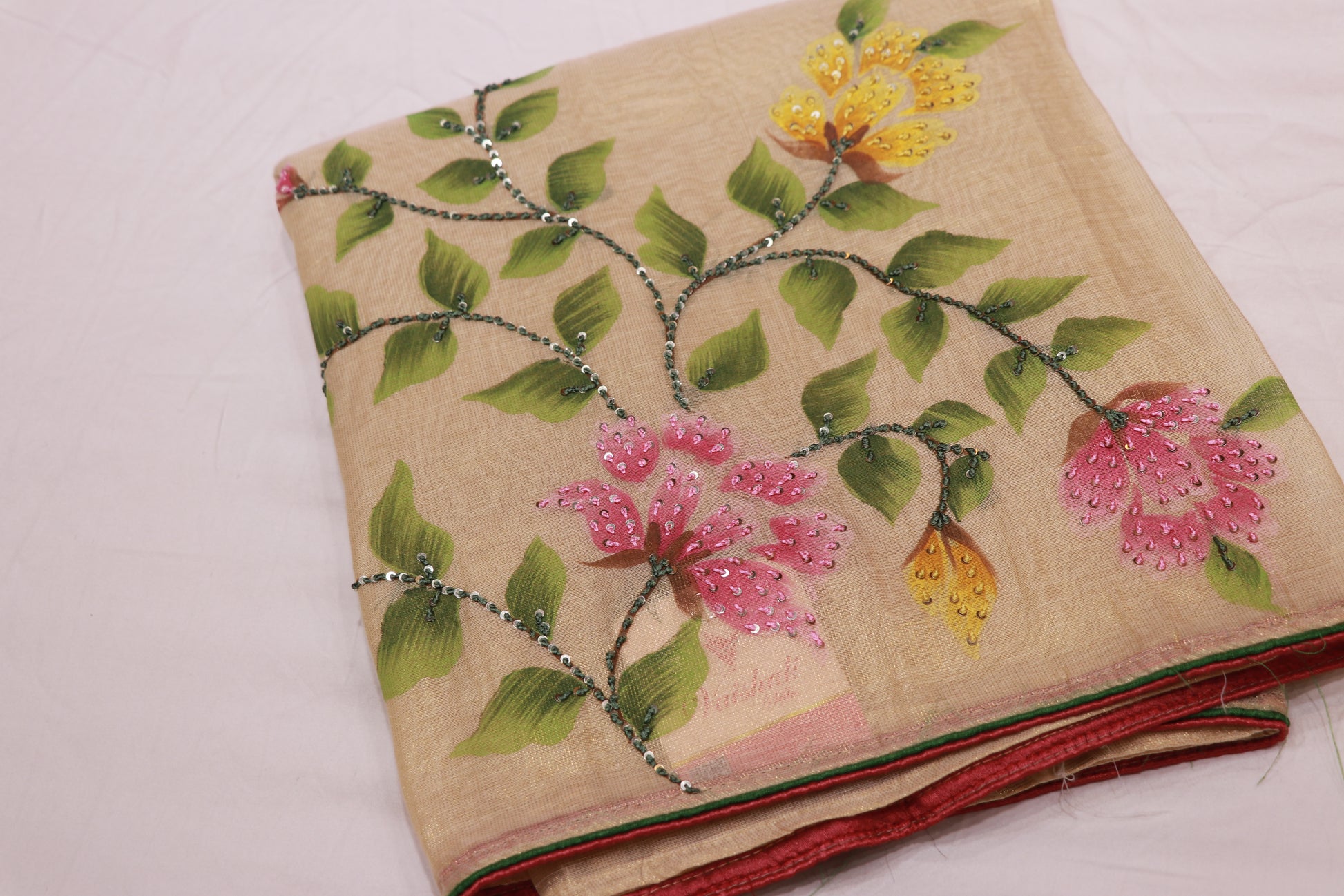 Salwar  Material Tissue Half White Colour - Vaishali Silks