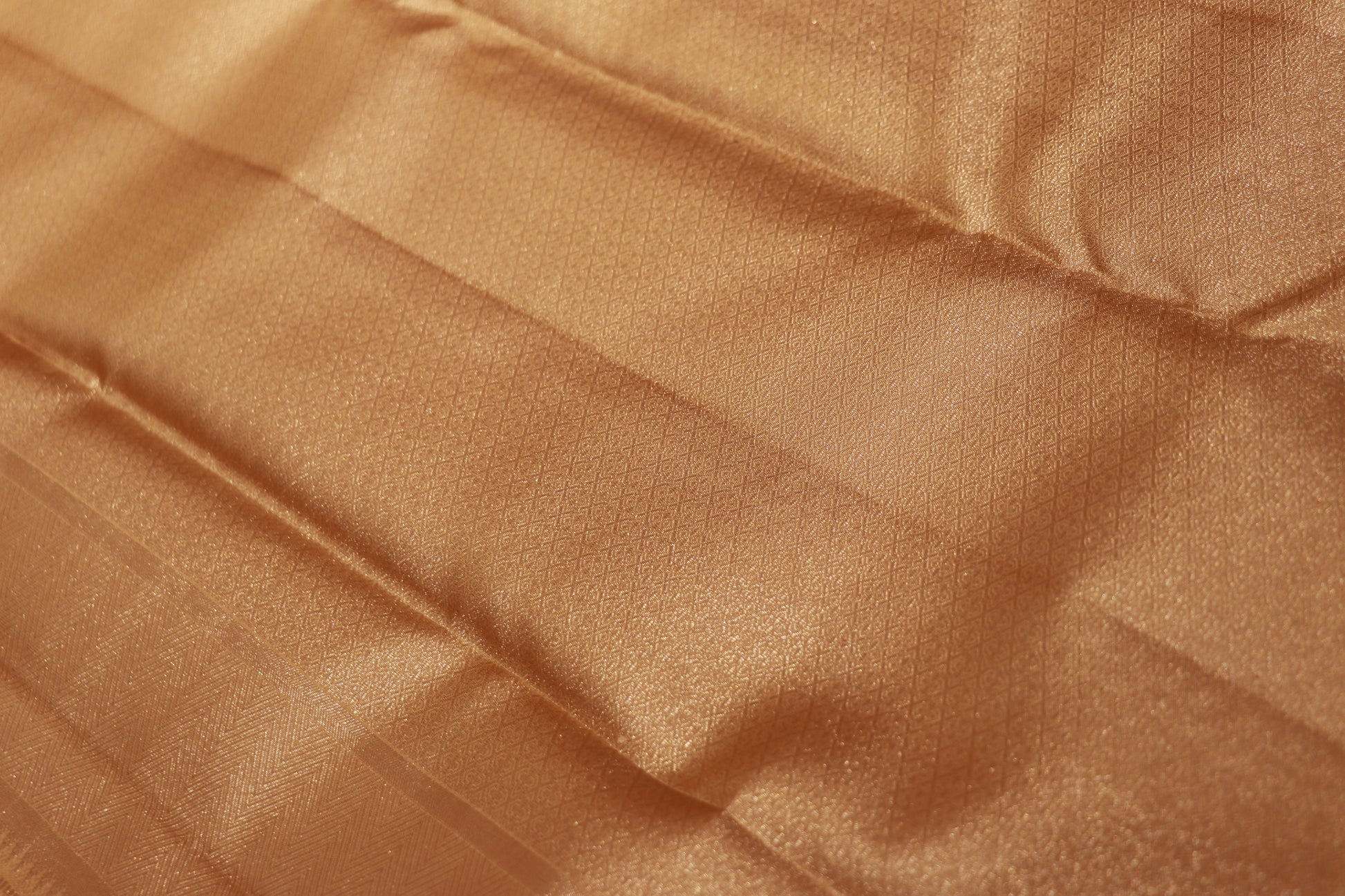 Pure Silk Saree  Yellow with Sandal  Colour - Vaishali Silks