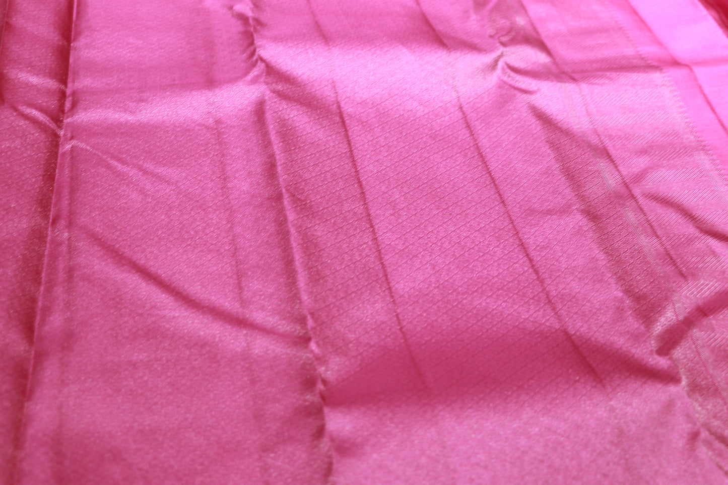 Pure Silk Saree  Light  Orange with Pink Colour - Vaishali Silks