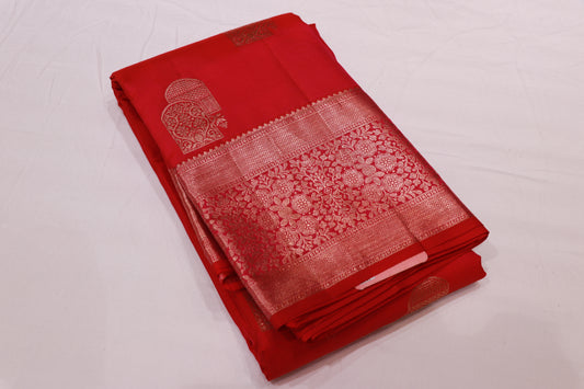Pure Silk Saree  Dark Pink Colour - Vaishali Silks