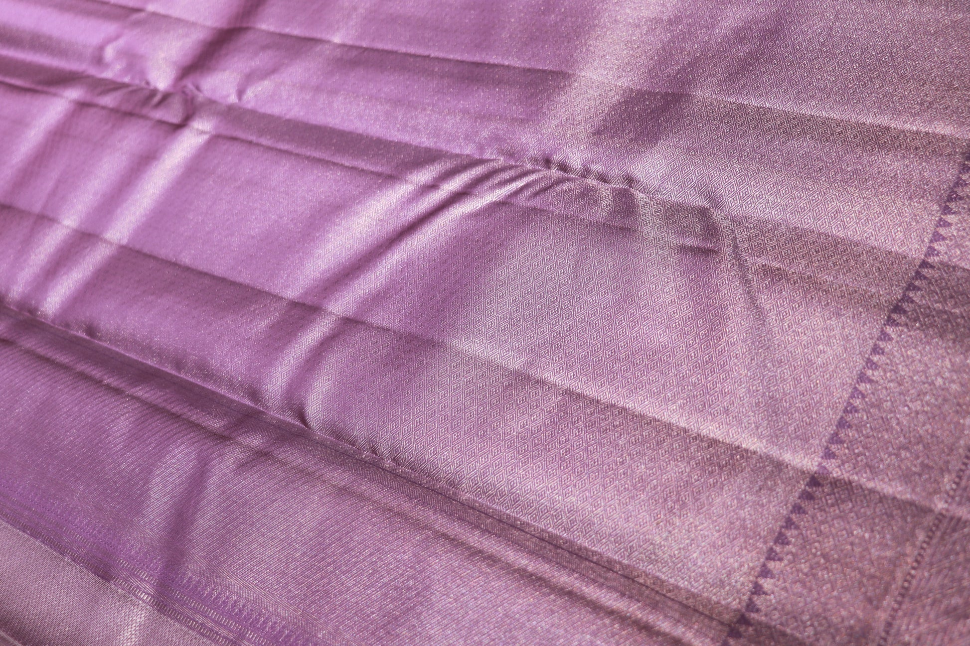 Pure Silk Saree   Gray  With Purpal  Colour - Vaishali Silks