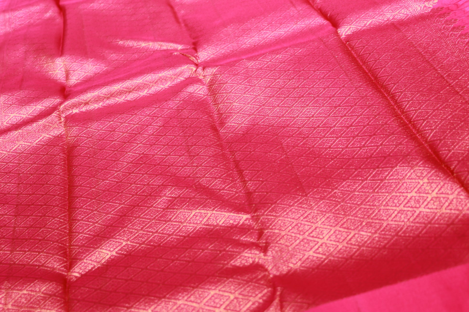 Pure Silk Saree  Yellow with Pink Colour - Vaishali Silks