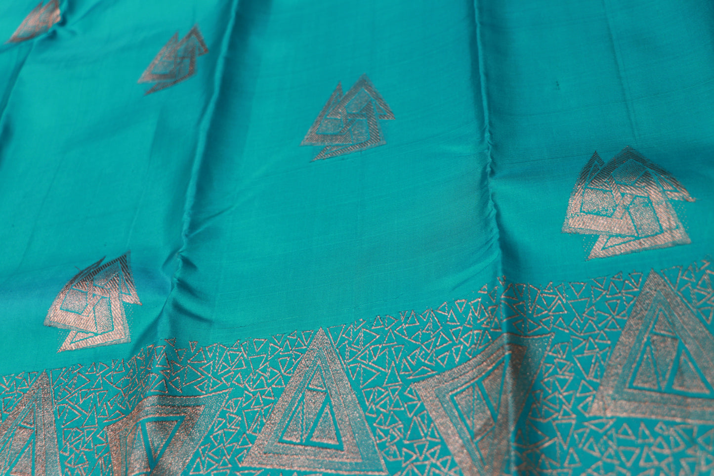 Pure Silk Saree  Blue Colour - Vaishali Silks
