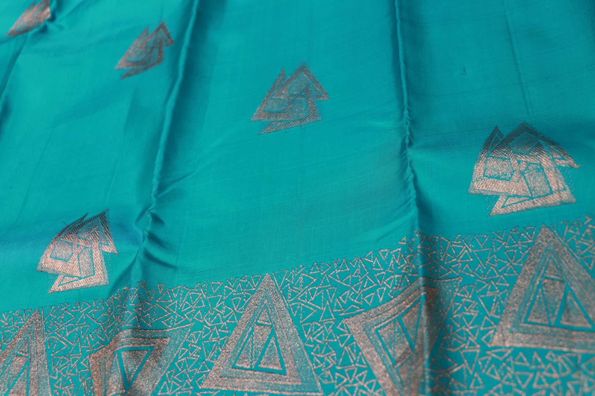 Pure Silk Saree  Blue Colour - Vaishali Silks