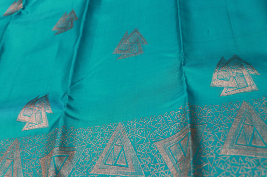 Pure Silk Saree  Blue Colour - Vaishali Silks