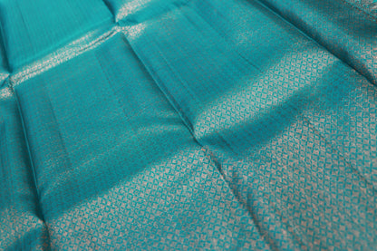 Pure Silk Saree  Blue Colour - Vaishali Silks
