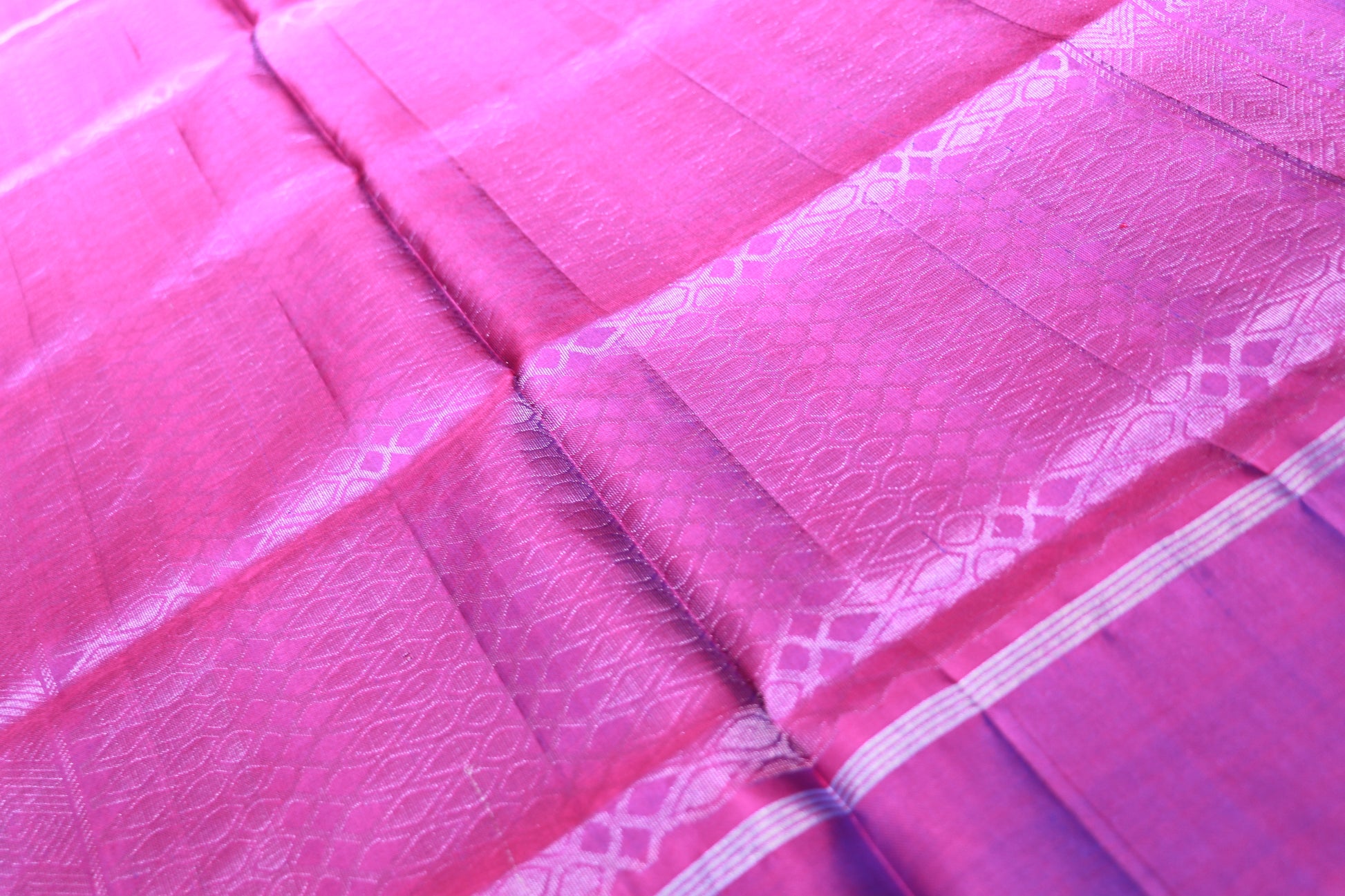 Pure Silk Saree  Blue With Violet Colour - Vaishali Silks