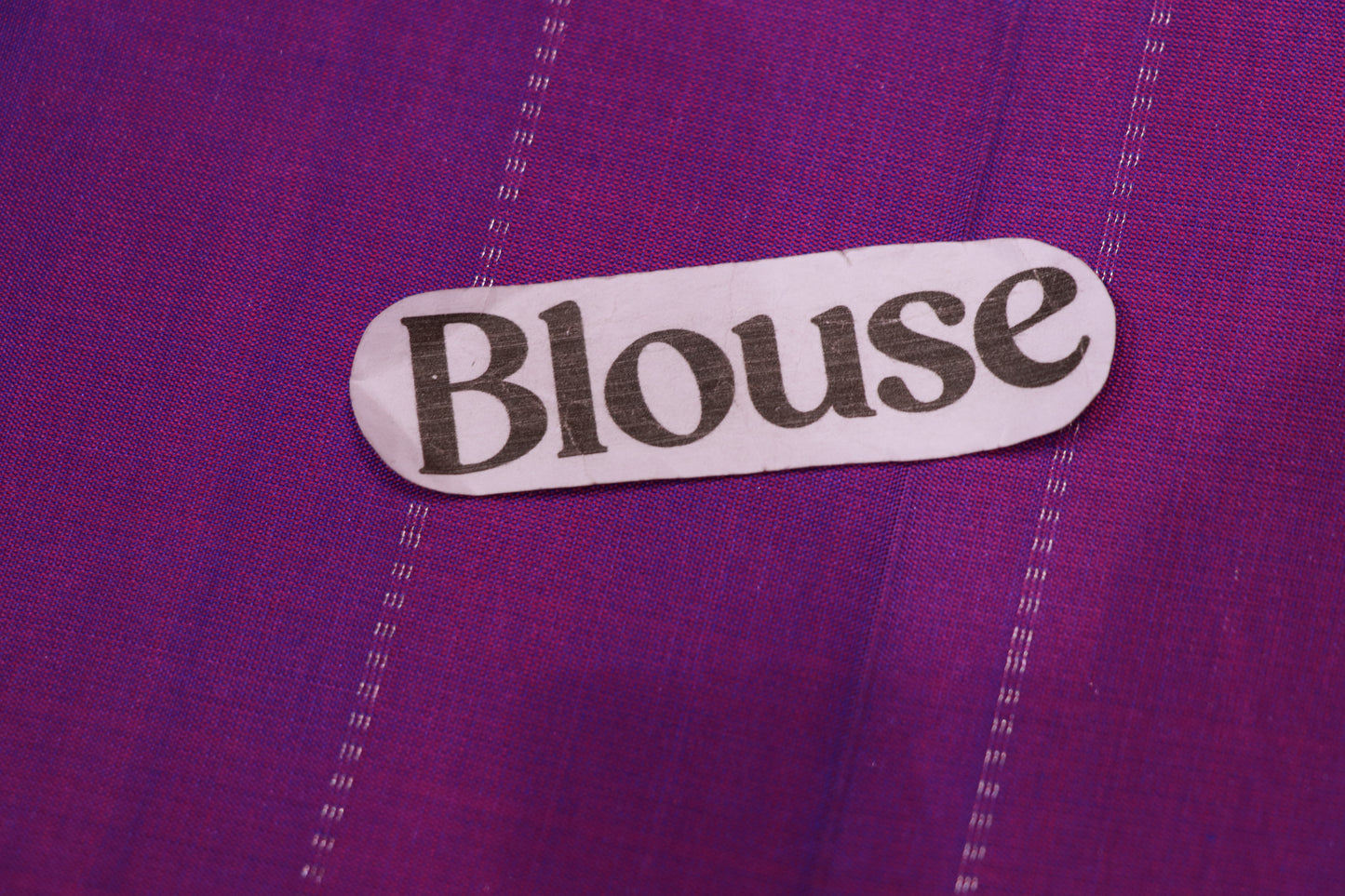 Pure Silk Saree  Blue With Violet Colour - Vaishali Silks