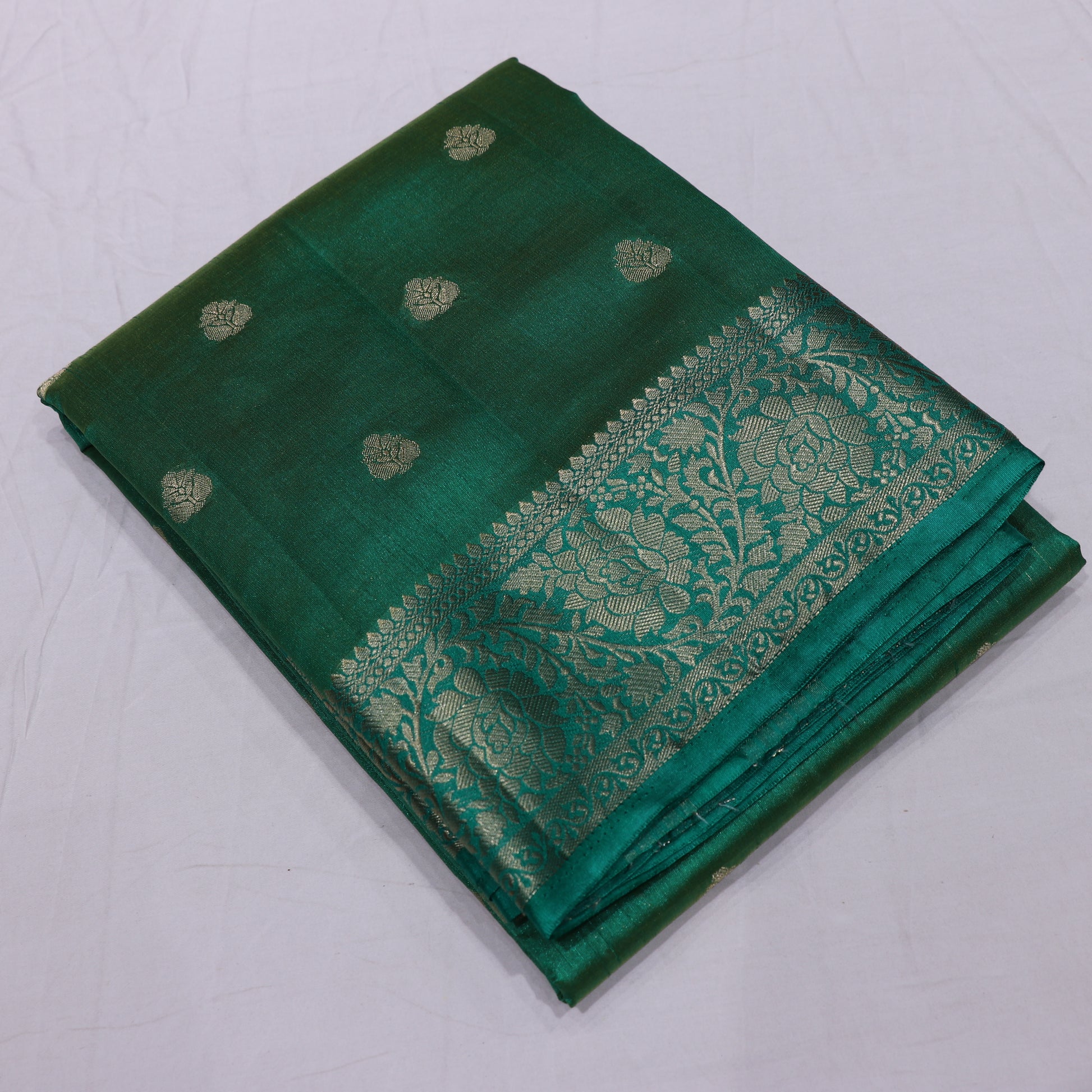 Fancy Saree  Green  Colour - Vaishali Silks