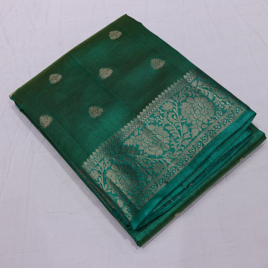 Fancy Saree  Green  Colour - Vaishali Silks