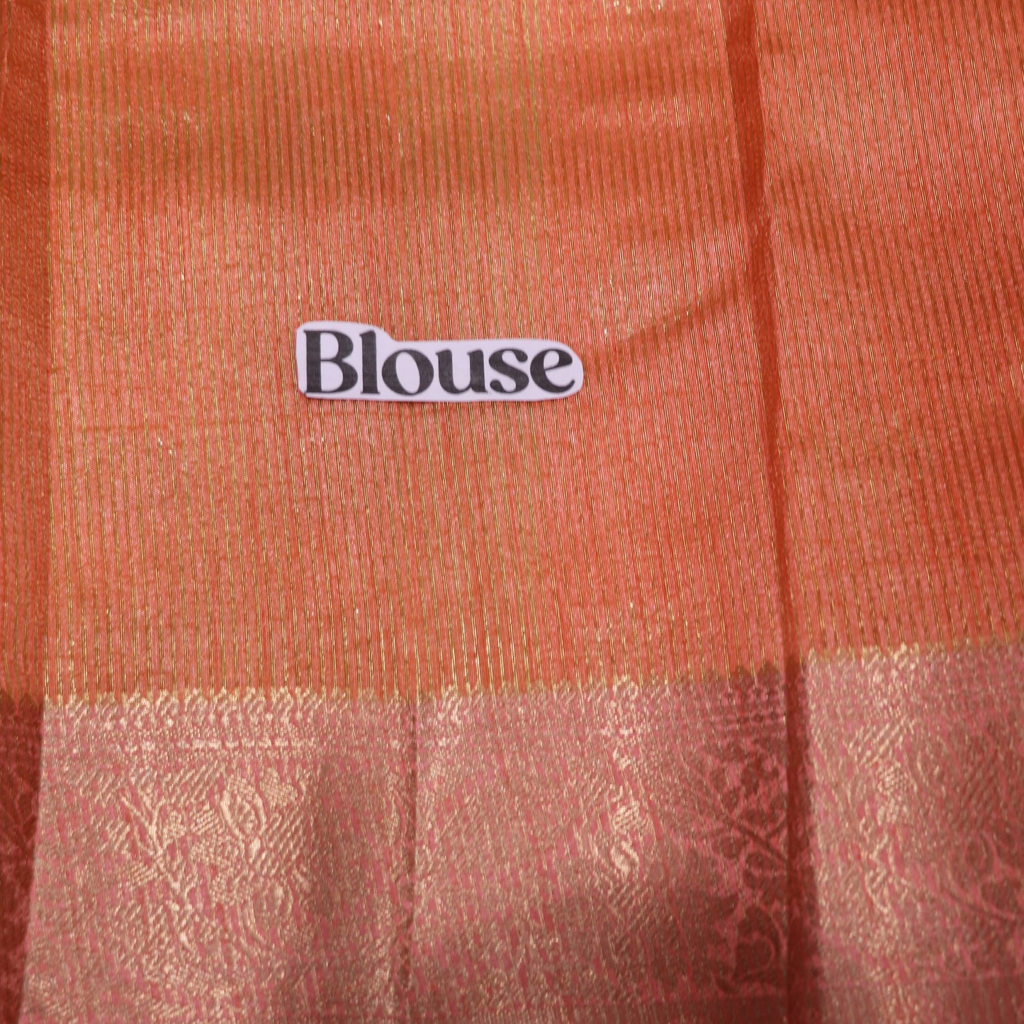 Fancy Saree Orange With  Peach Colur - Vaishali Silks