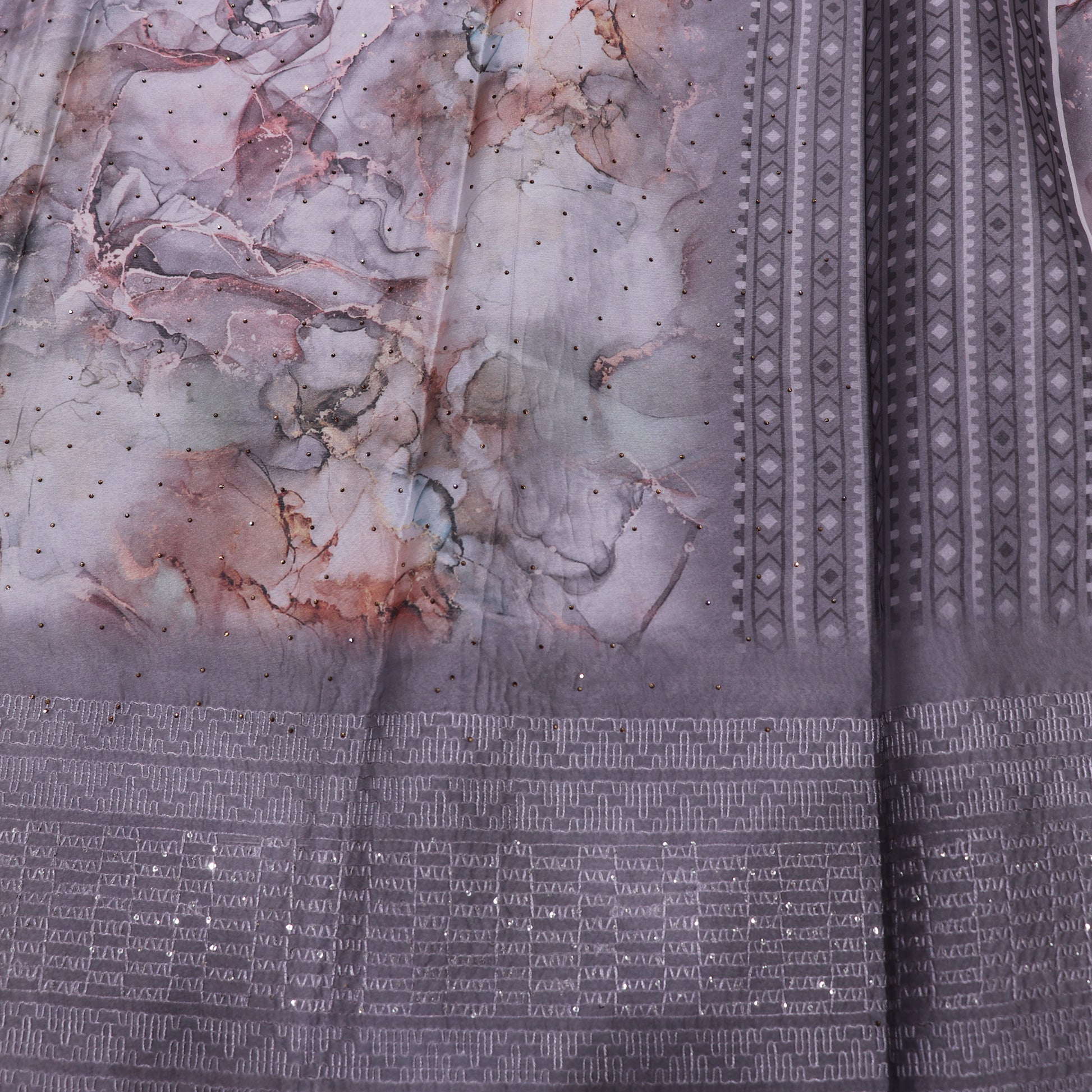 Fancy  Saree  Gray Colour - Vaishali Silks