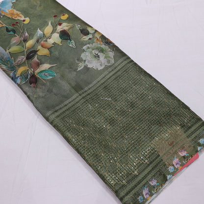 Fancy Saree Green Colour - Vaishali Silks