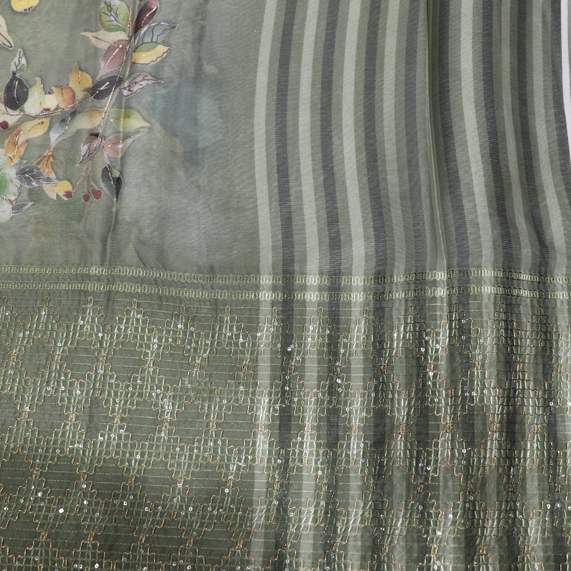 Fancy Saree Green Colour - Vaishali Silks