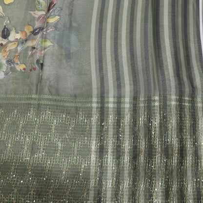 Fancy Saree Green Colour - Vaishali Silks