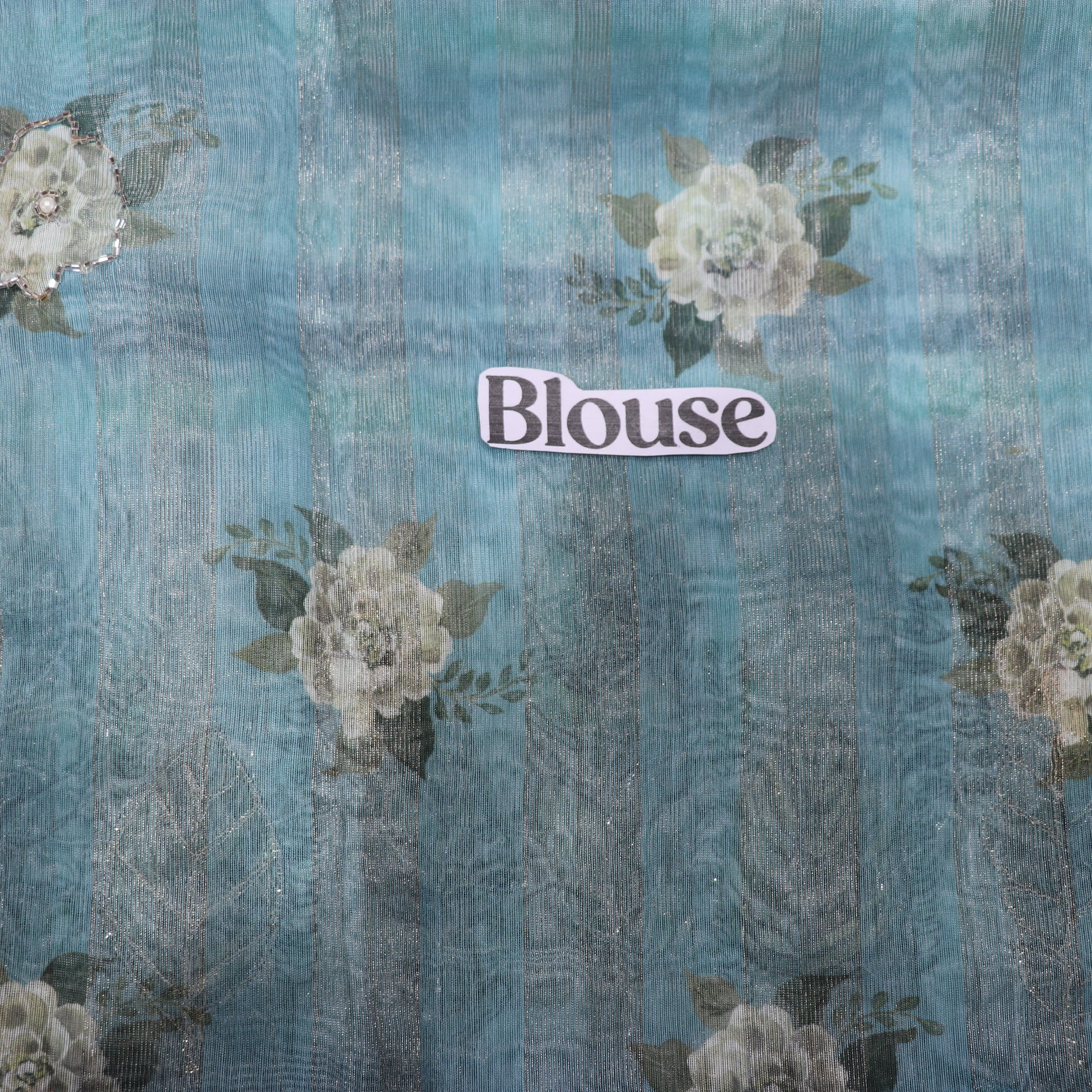 Fancy Saree Sky  Blue  Colour - Vaishali Silks